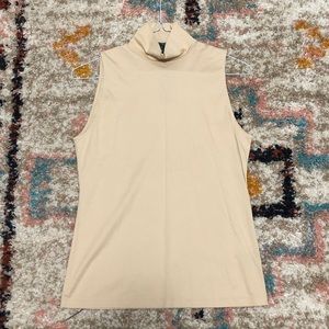Lauren Ralph Lauren NWT tan turtle neck top
